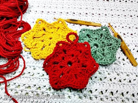 Crochet Granny Star: Pinterest Pattern Test — still from the Poochie Baby video tutorial