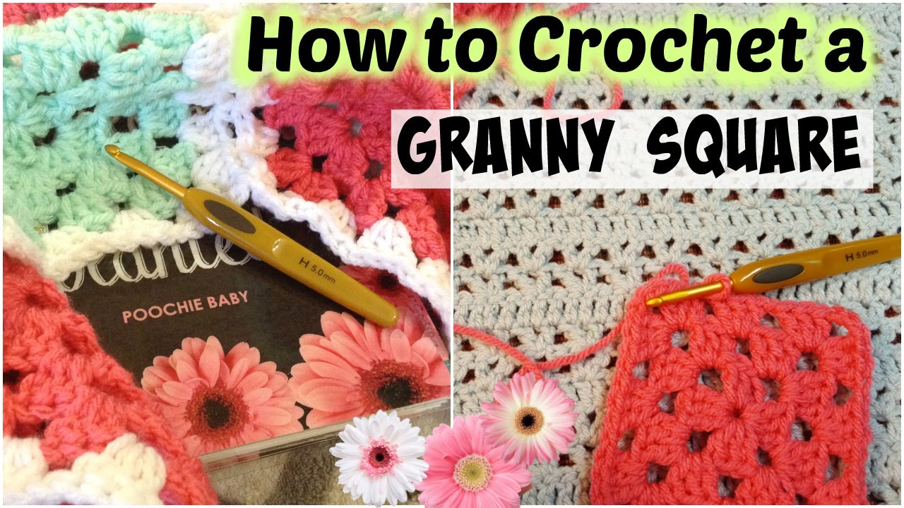 How To Crochet a Granny Square — still from the Poochie Baby video tutorial