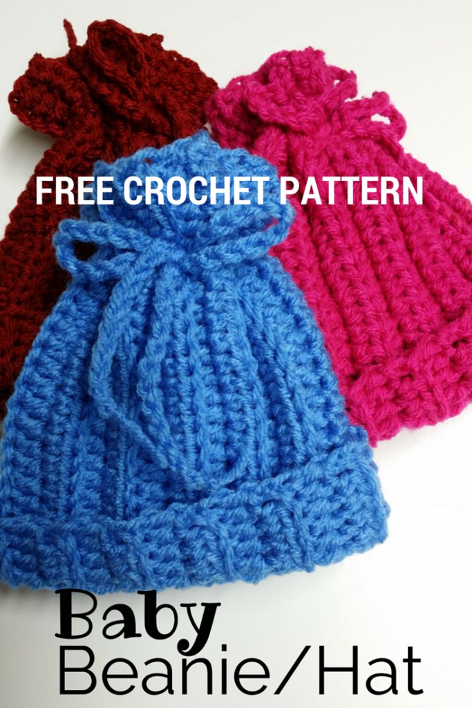Quick and Easy Crochet Beanie Hat for Newborns and Preemies — finished piece, photo from the original Poochie Baby blog post